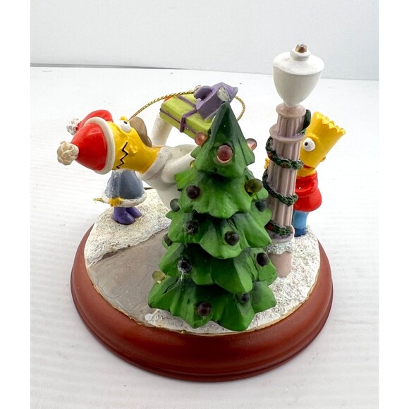 THE SIMPSONS Bradford Christmas Ornament Illuminated "Slippity Doh! Da" Homer - Picture 3 of 9